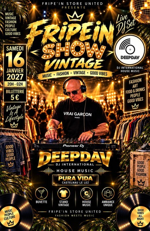 FRIPIN SHOW VINTAGE DEEPDAV HOUSE MUSIC