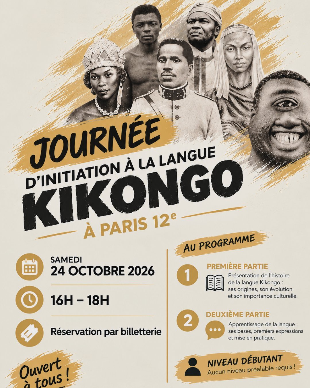 Atelier initiation au Kikongo — 24 octobre 2026
