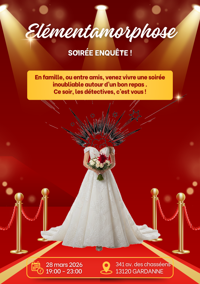 Merci pour le Crime vous présente : "Elémentamorphose"