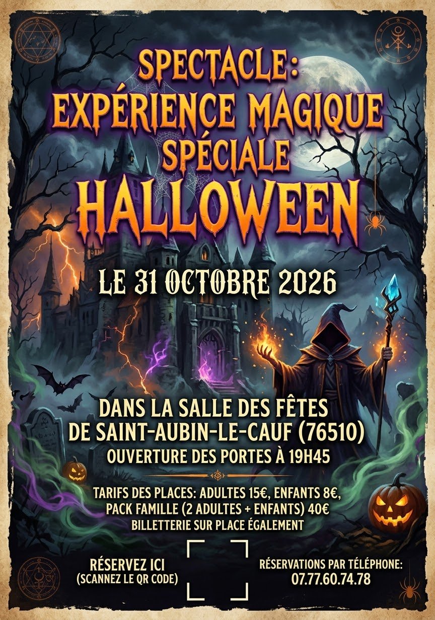 Spectacle - Expérience Magique — 31 octobre 2026