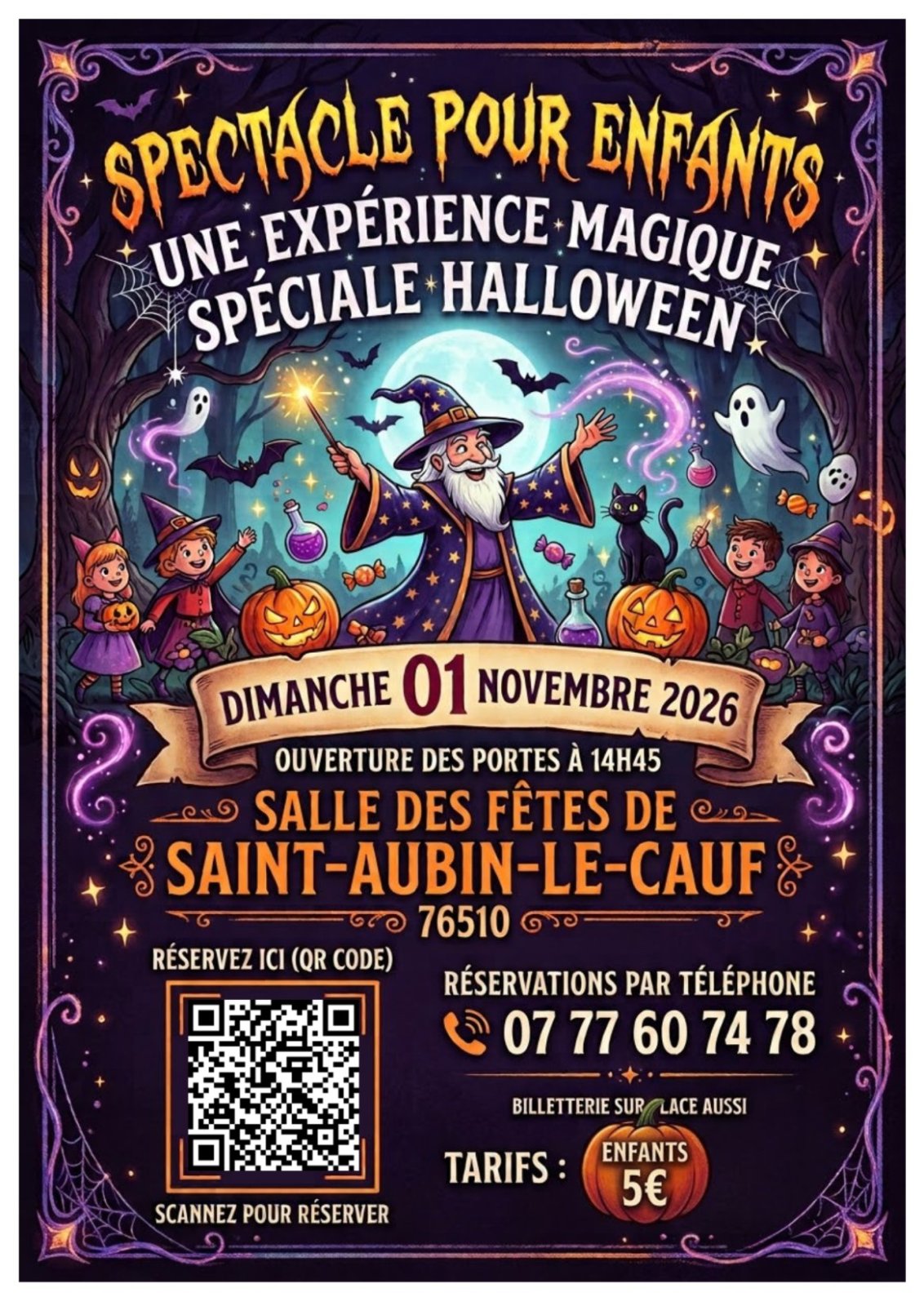 Spectacle enfant - expérience magique — 01 novembre 2026
