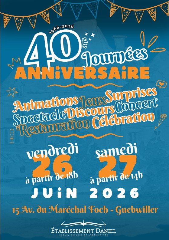 Fête des 40 ans - Etablissement Daniel — 26 juin 2026