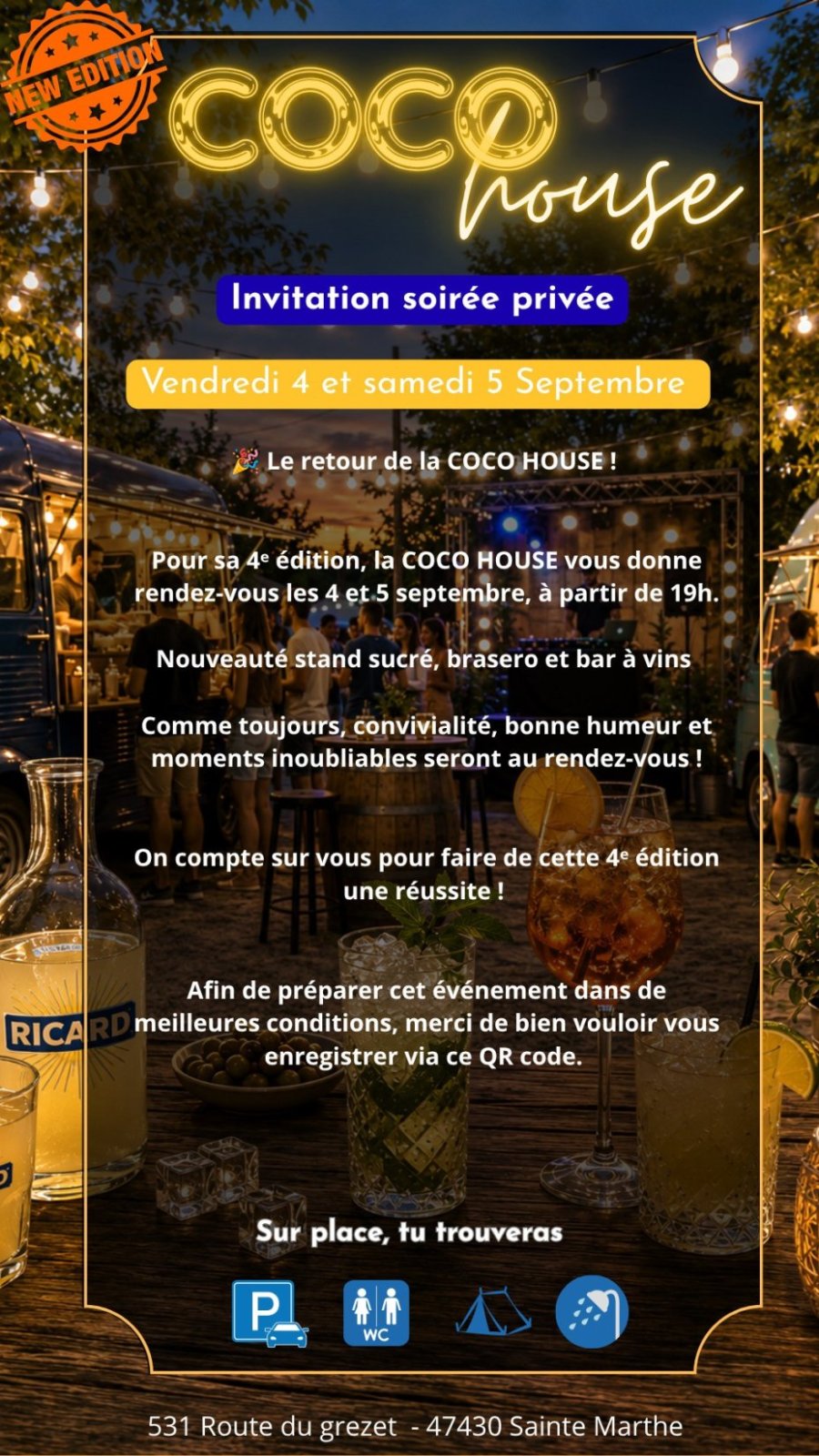 COCO HOUSE 2026 samedi — 05 September 2026