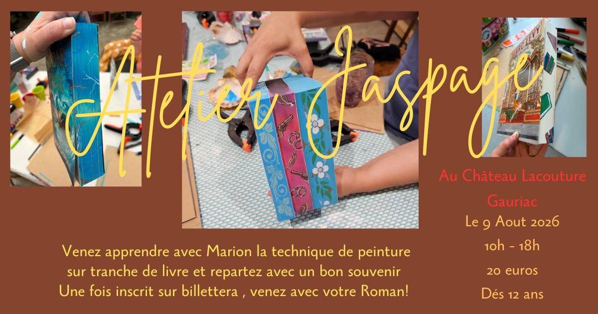 Atelier Jaspage — 09 août 2026